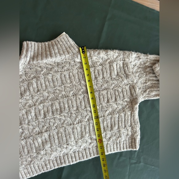 Lena Mock Neck Cropped Sweater by CRESCENT - Picture 8 of 13